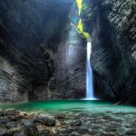 Waterval in een grot