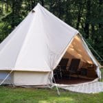 Bell tent op Camping Déjà Vu