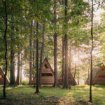Vier glampingaccommodaties in het bos in Slovenië