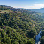 Groene Heuvels in Zuid-Frankrijk met een rivier erdoorheen