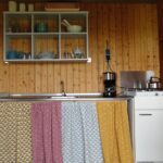 Keukenblok in een safaritent bij Boerderij Halfweg Terschelling