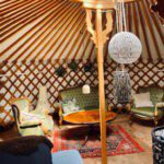 Interieur van een Yurt