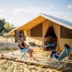 Safaritent aan zee op Camping Huttopia Côte Sauvage