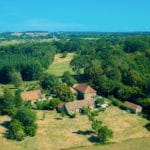 Overzicht van La Rhue, een camping in de Dordogne